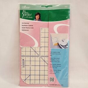 Clover 7806 Press Perfect Hot Hemmer Joan Hawley Heat Resistant Sewing Ruler NEW
